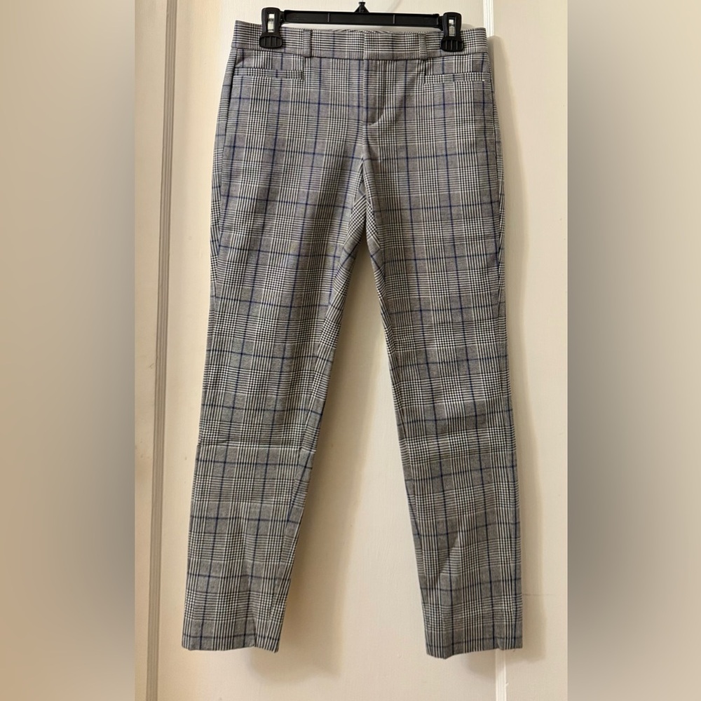BANANA REPUBLIC CLASSIC PLAID SLOAN PANT SIZE 0 PETITE